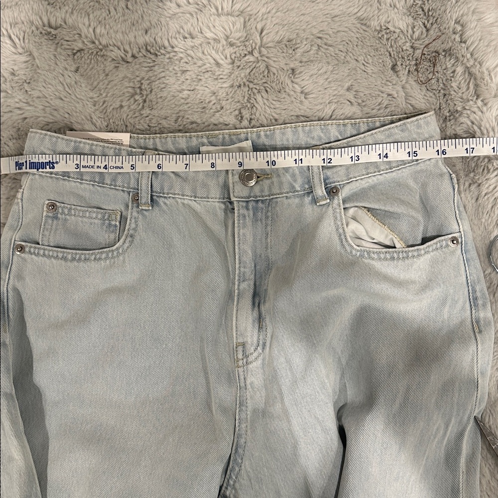 H&M Light Blue High Waist Wide Leg Jeans for Women - SZ 8 NWT - Picture 10 of 10